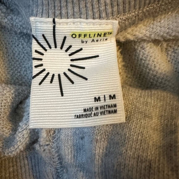 Offline by Aerie lace up gray gym shorts‎ white trim medium NWT back to school - Picture 2 of 5